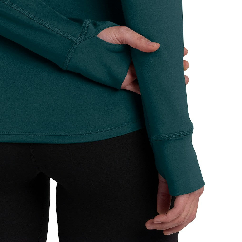 Philadelphia Eagles Women's Elements Quarter-Zip Jacket - Midnight Green discount