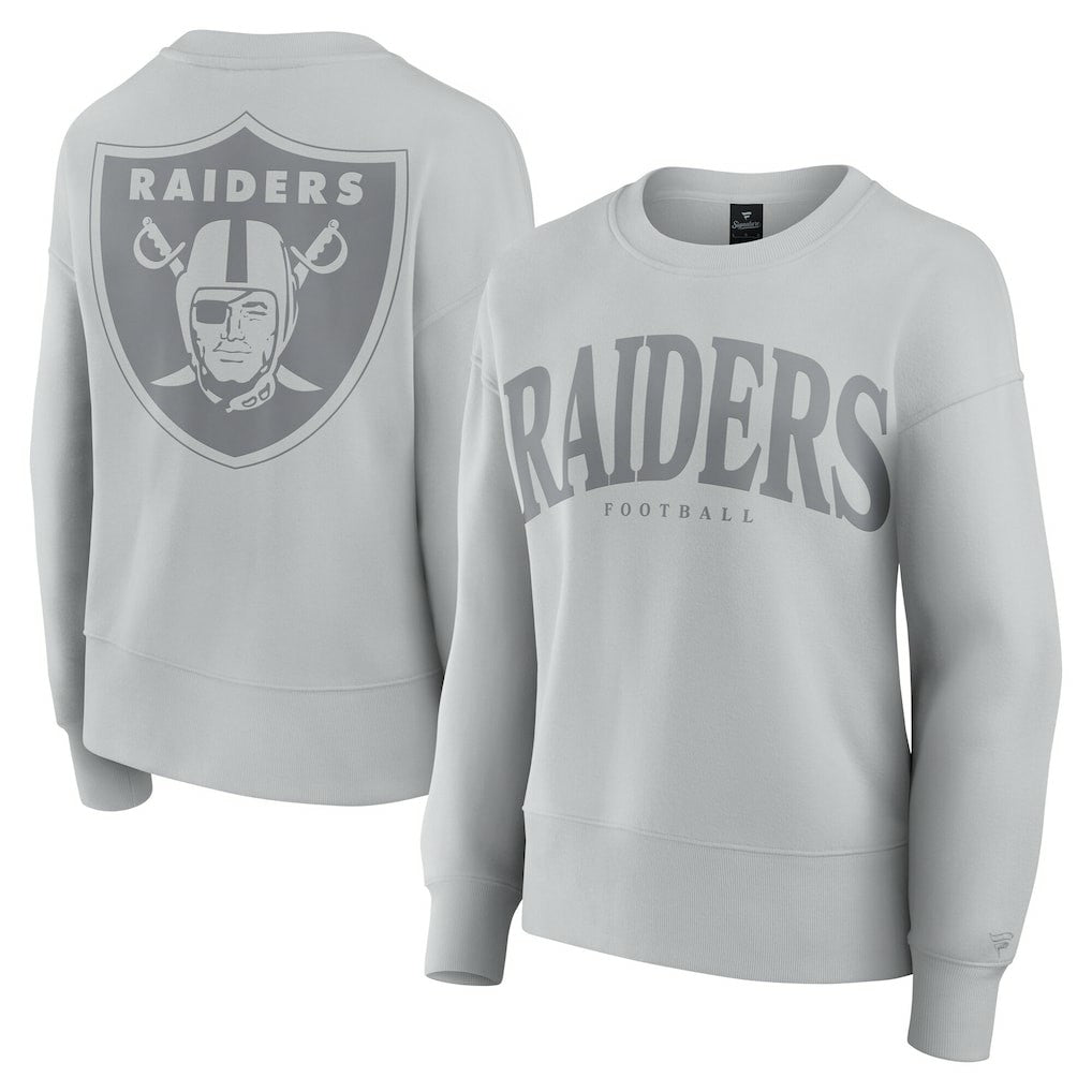 Las Vegas Raiders Women's Elements Pullover Sweatshirt - Gray discount