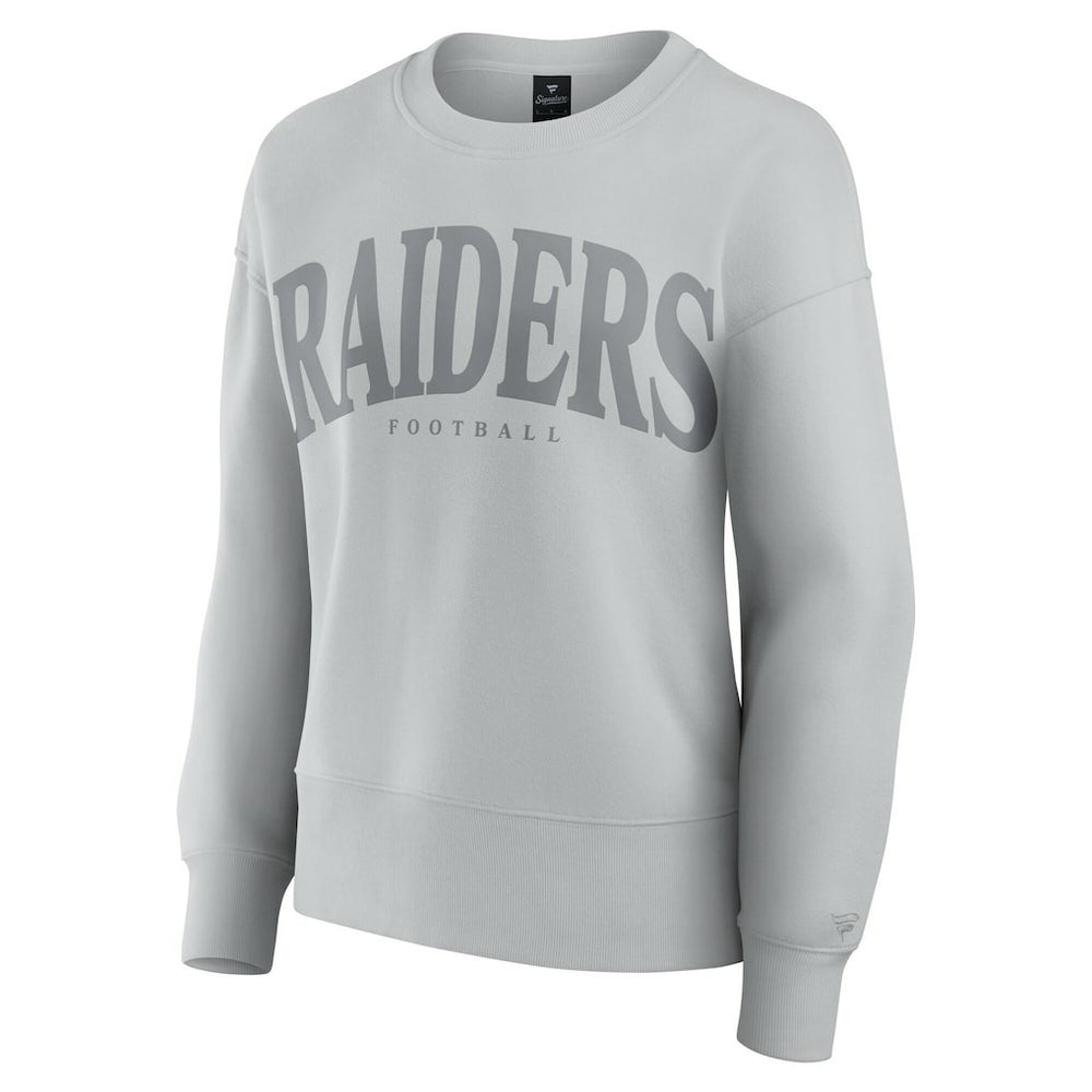 Las Vegas Raiders Women's Elements Pullover Sweatshirt - Gray discount