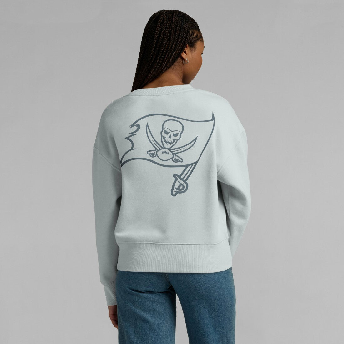 Tampa Bay Buccaneers Women's Elements Pullover Sweatshirt - Gray online