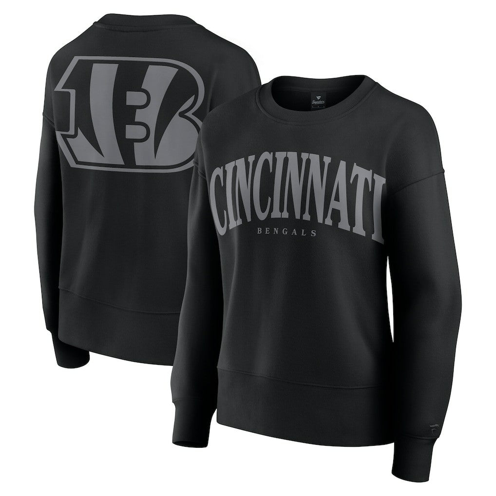 Cincinnati Bengals Women's Elements Pullover Sweatshirt - Black on sale