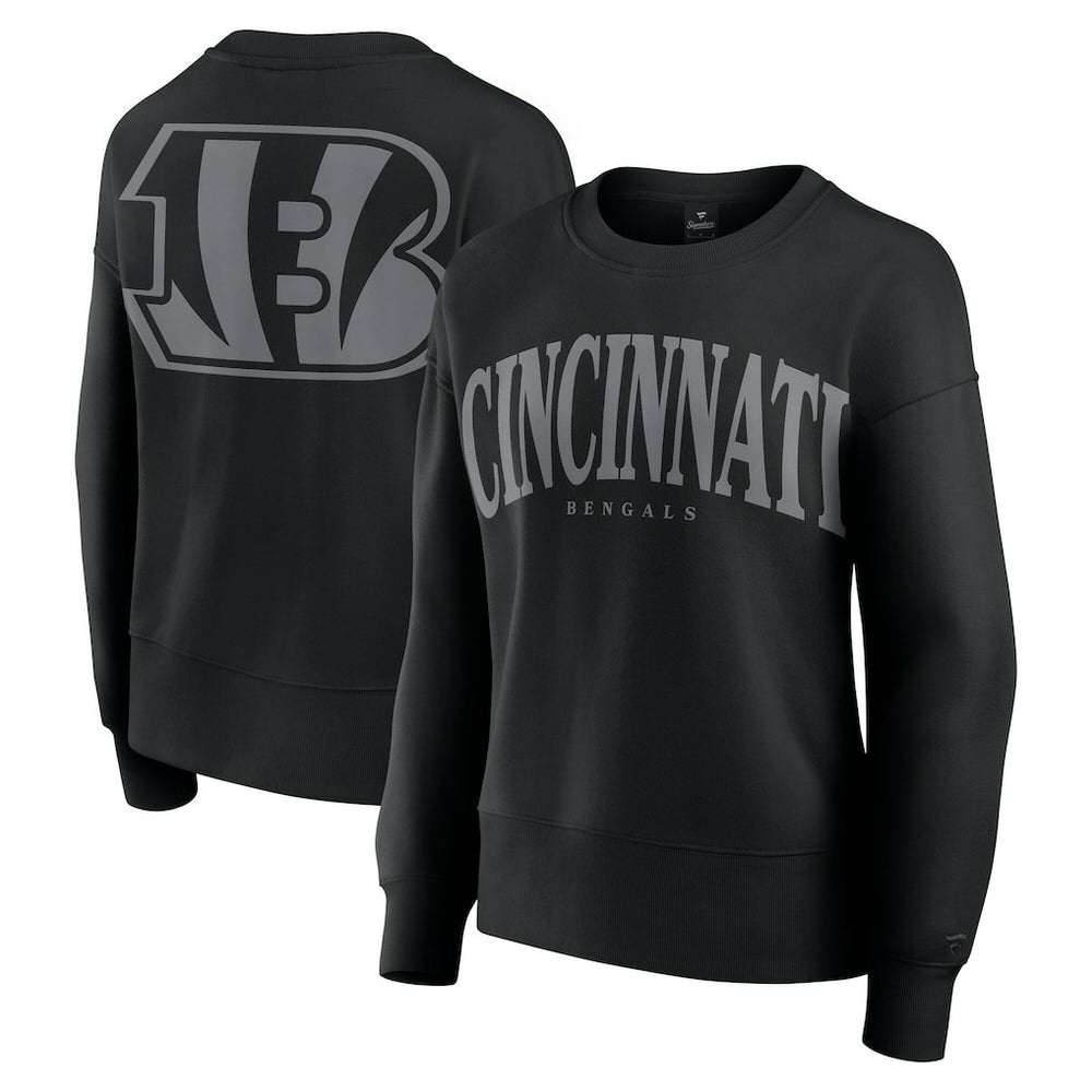 Cincinnati Bengals Women's Elements Pullover Sweatshirt - Black on sale