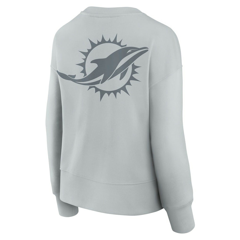 Miami Dolphins Women's Elements Pullover Sweatshirt - Gray outlet