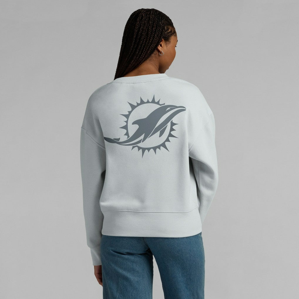 Miami Dolphins Women's Elements Pullover Sweatshirt - Gray outlet
