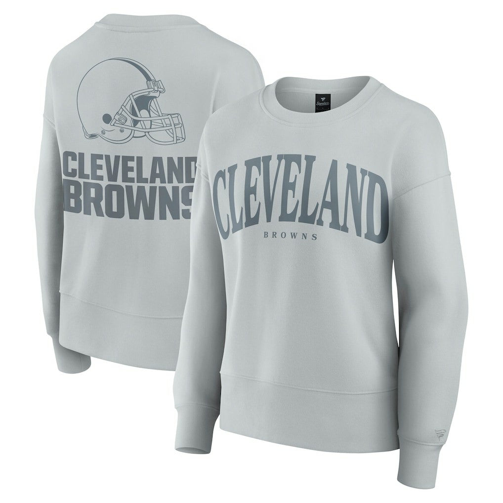 Cleveland Browns Women's Elements Pullover Sweatshirt - Gray on sale