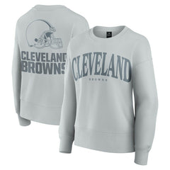 Cleveland Browns Women's Elements Pullover Sweatshirt - Gray on sale
