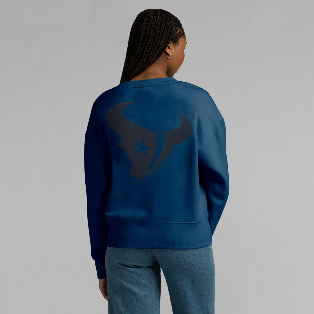 Houston Texans Women's Elements Pullover Sweatshirt - Navy on sale
