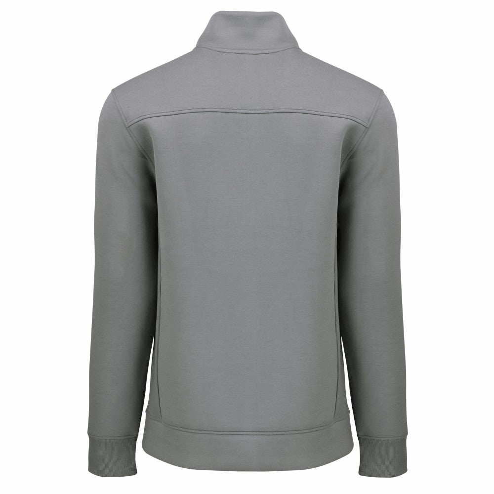 Cleveland Guardians Cutter & Buck Cooperstown Collection Roam Eco Recycled Quarter-Zip Pullover - Gray