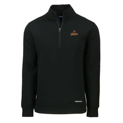 Houston Astros Cutter & Buck Cooperstown Collection Roam Eco Recycled Quarter-Zip Pullover - Black