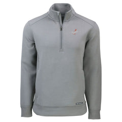Los Angeles Dodgers Cutter & Buck Cooperstown Collection Roam Eco Recycled Quarter-Zip Pullover - Gray