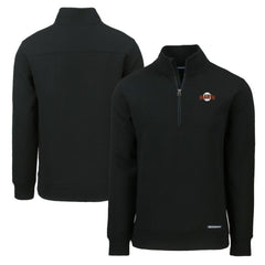 San Francisco Giants Cutter & Buck Cooperstown Collection Roam Eco Recycled Quarter-Zip Pullover - Black