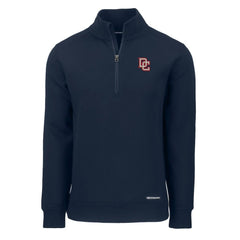 Washington Nationals Cutter & Buck Cooperstown Collection Roam Eco Recycled Quarter-Zip Pullover - Navy