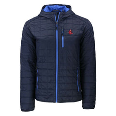 Boston Red Sox Cutter & Buck Cooperstown Collection Rainier Primaloft Eco Full-Zip Hooded Jacket - Navy