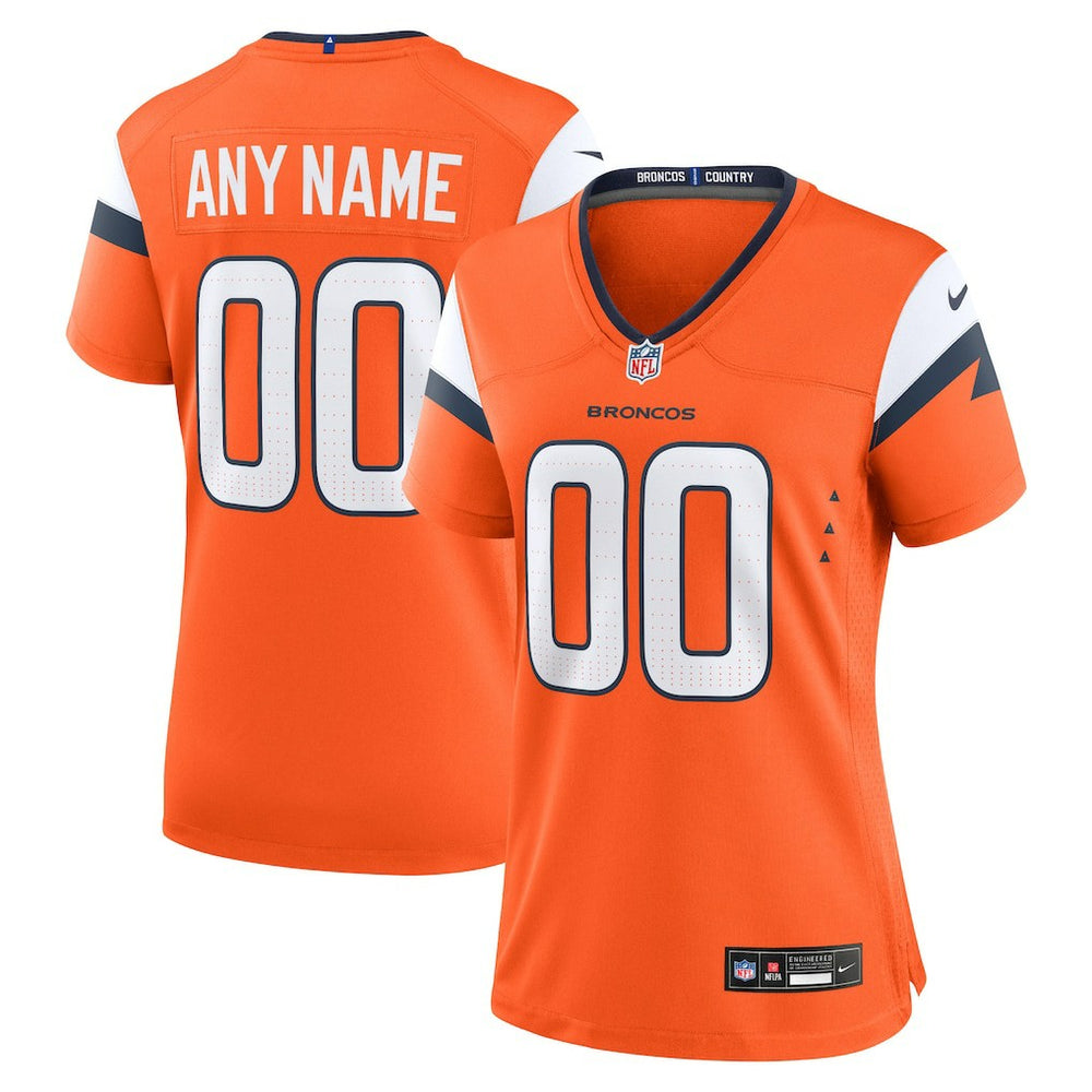 Denver Broncos Women's Mile High Collection Custom Game Jersey - Orange | Nike discount