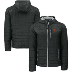 San Francisco Giants Cutter & Buck Rainier Primaloft Eco Full-Zip Hooded Jacket - Black