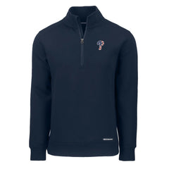 Philadelphia Phillies Cutter & Buck Americana Roam Eco Recycled Quarter-Zip Sweatshirt - Navy