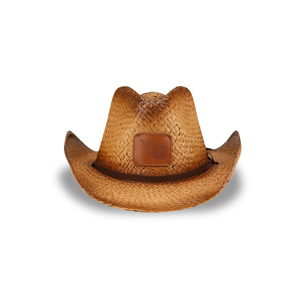 Tennessee Titans New Era Unisex Dutton Curved Brim Straw Hat - Brown sale