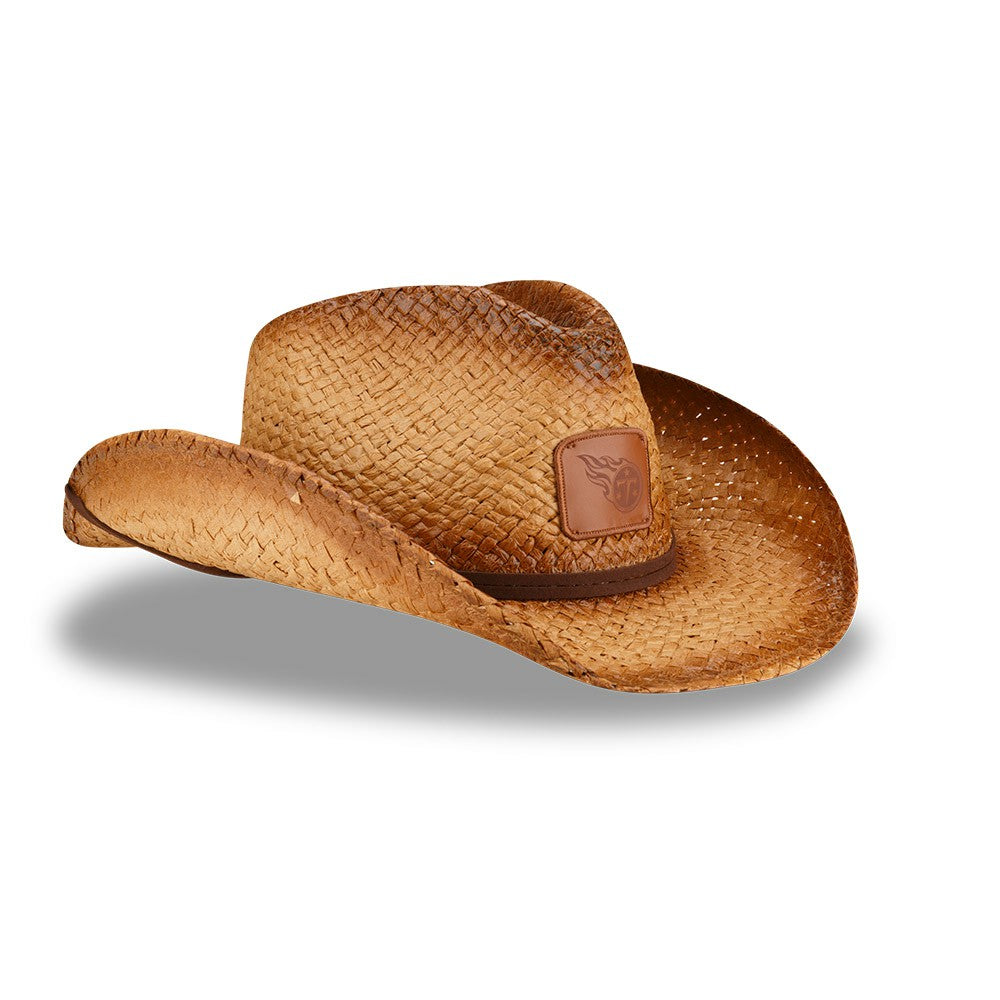 Tennessee Titans New Era Unisex Dutton Curved Brim Straw Hat - Brown sale