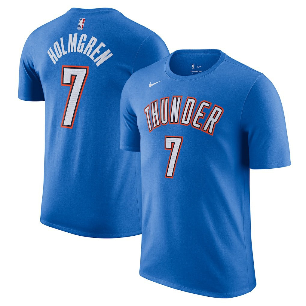 Chet Holmgren Oklahoma City Thunder Icon Edition Name & Number T-Shirt - Blue | Nike discount