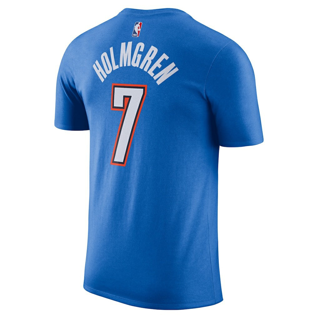 Chet Holmgren Oklahoma City Thunder Icon Edition Name & Number T-Shirt - Blue | Nike discount
