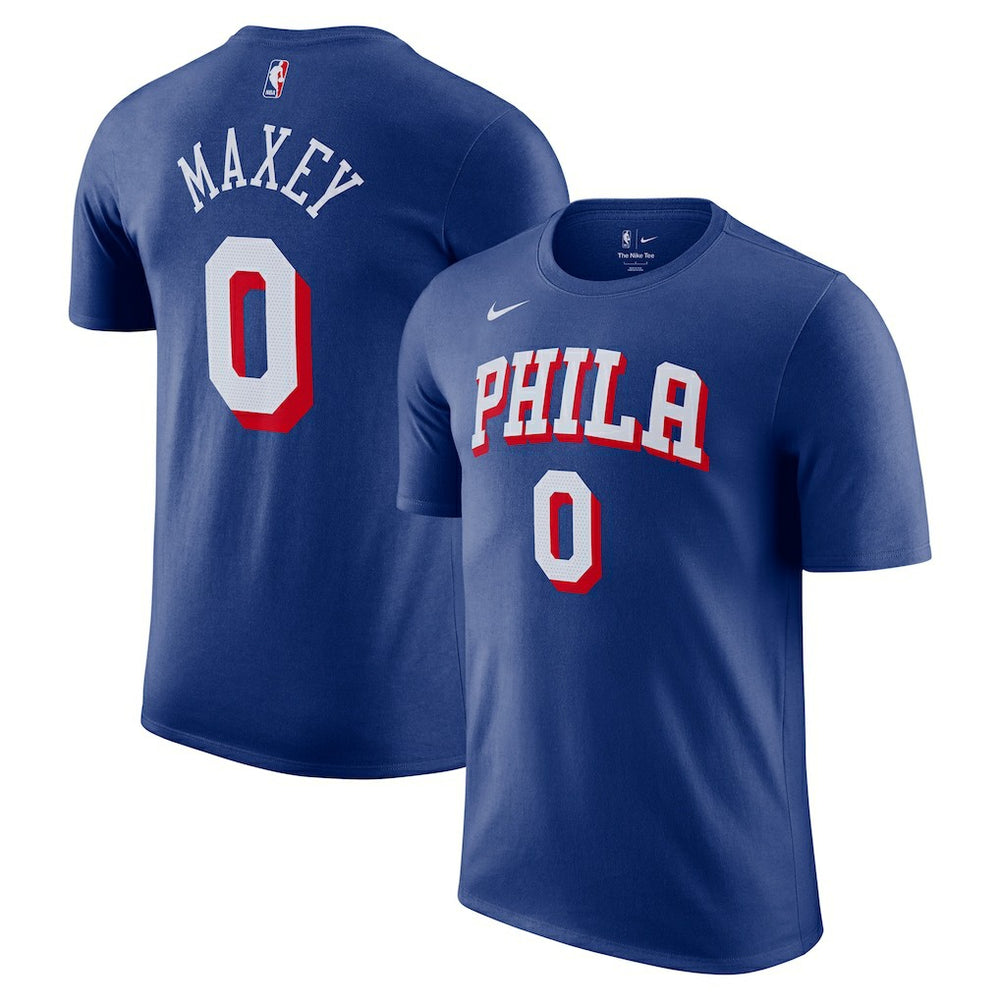 Tyrese Maxey Philadelphia 76ers Icon Edition Name & Number T-Shirt - Royal | Nike outlet