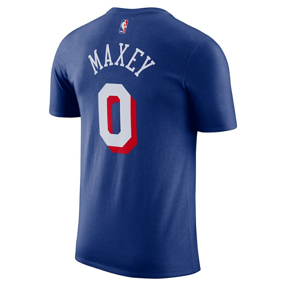 Tyrese Maxey Philadelphia 76ers Icon Edition Name & Number T-Shirt - Royal | Nike outlet