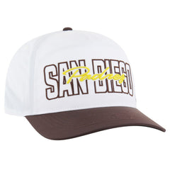San Diego Padres Lineman Hitch Adjustable Hat - White | 47 brand