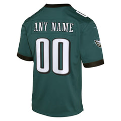 Philadelphia Eagles Youth Custom Game Jersey - Midnight Green | Nike outlet