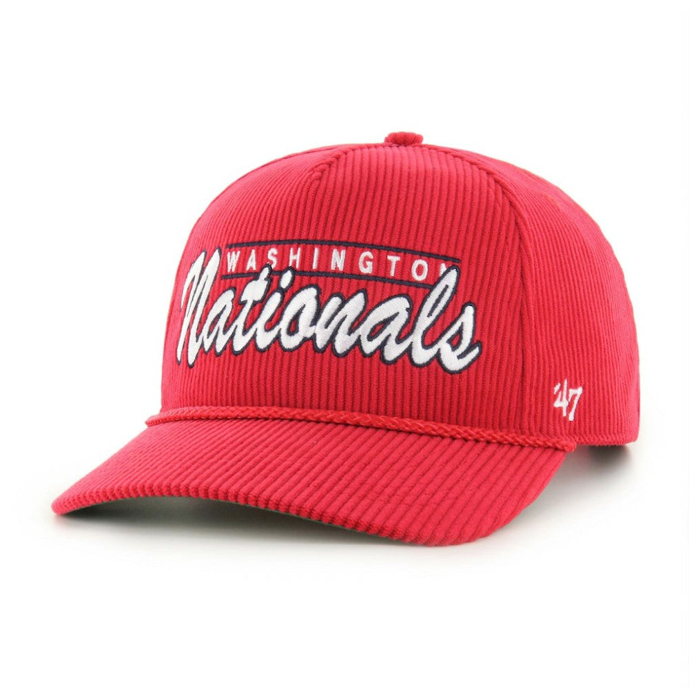 Washington Nationals Corduroy Hitch Adjustable Hat - Red | 47 brand