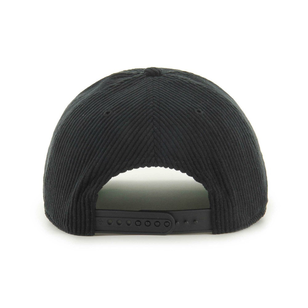 Miami Marlins Corduroy Hitch Adjustable Hat - Black | 47 brand