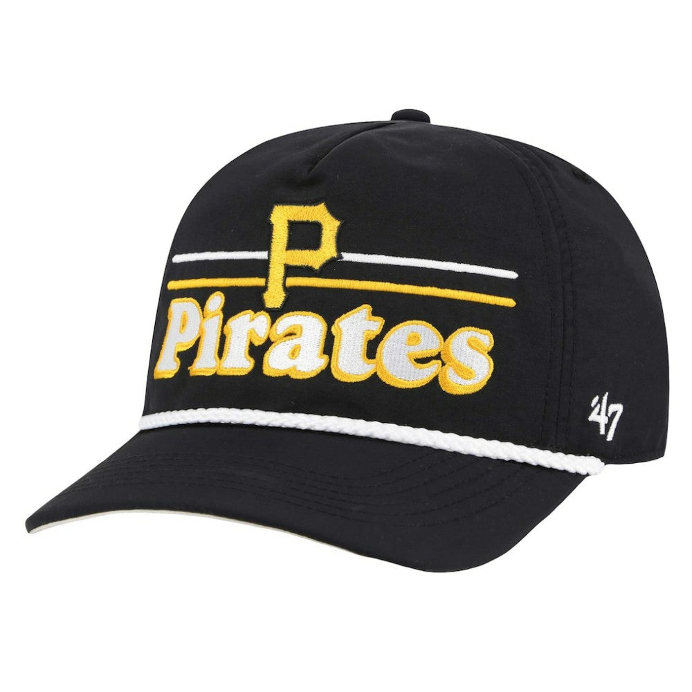 Pittsburgh Pirates Campscape Hitch Adjustable Hat - Black | 47 brand