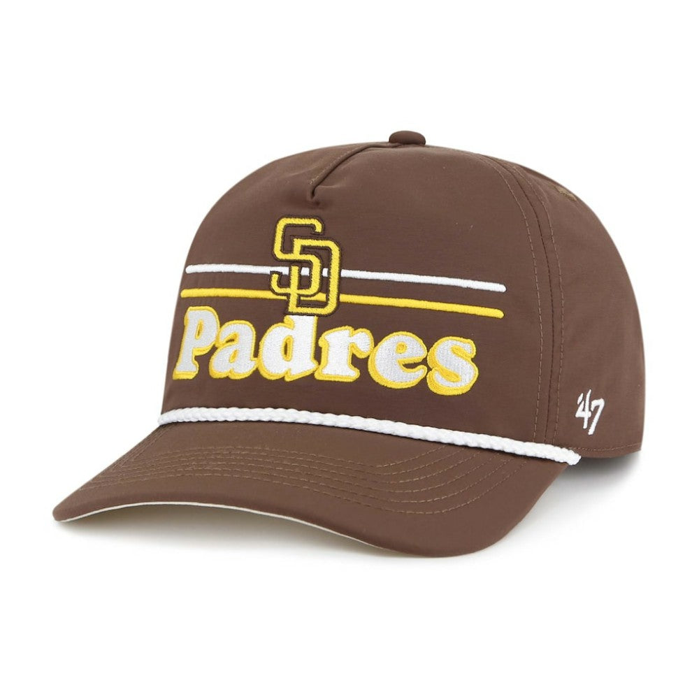 San Diego Padres Campscape Hitch Adjustable Hat - Brown | 47 brand
