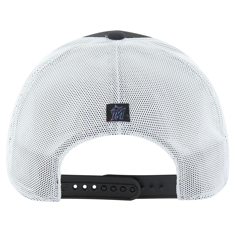 Miami Marlins Downburst Trucker Adjustable Hat - Black | 47 brand