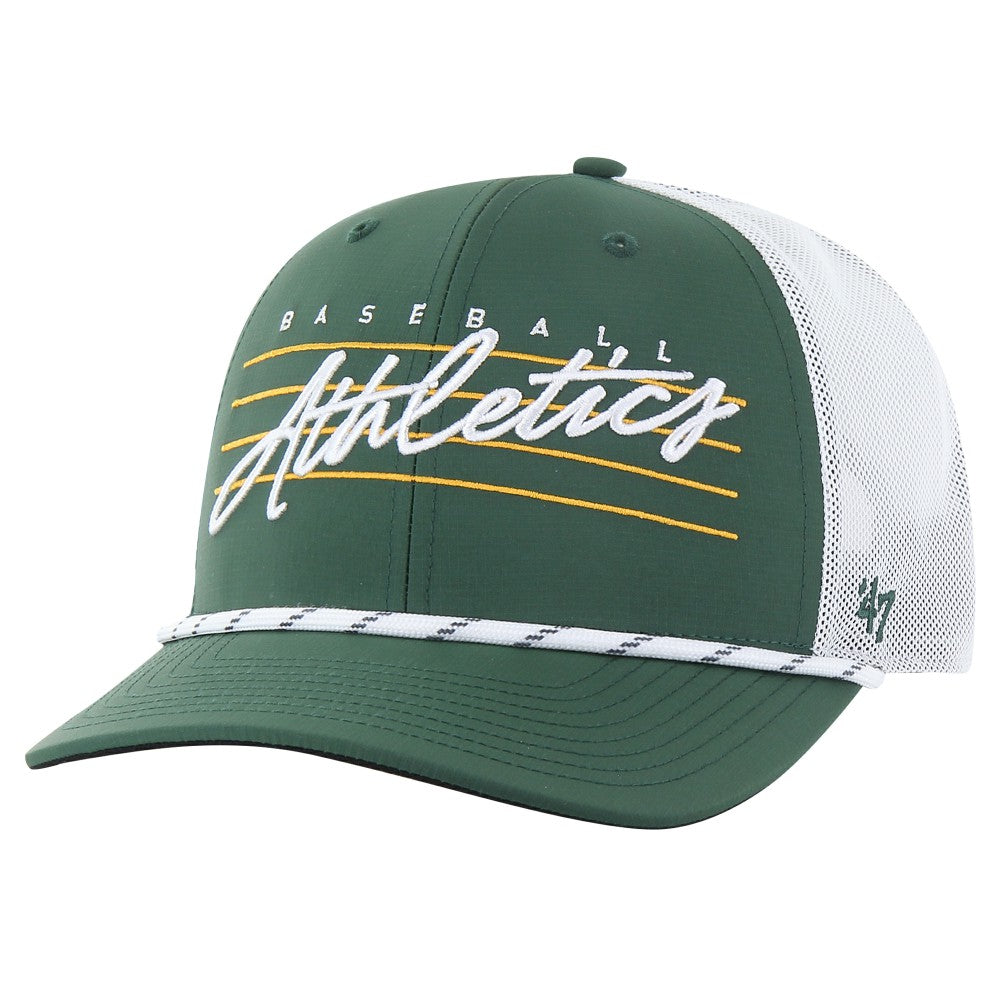 Athletics Downburst Trucker Adjustable Hat - Green | 47 brand