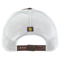 San Diego Padres Downburst Trucker Adjustable Hat - Brown | 47 brand