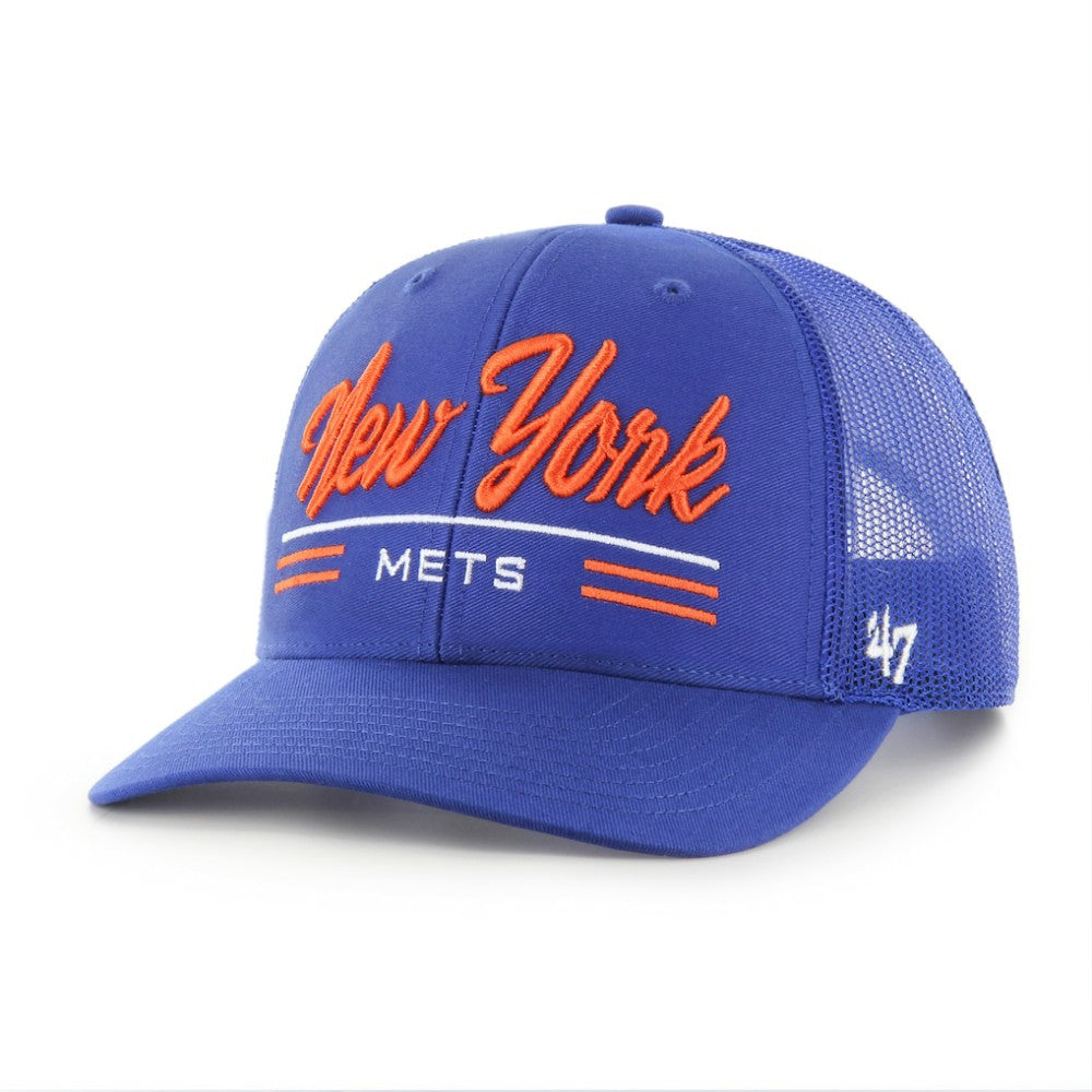 New York Mets Garner Trucker Adjustable Hat - Royal | 47 brand