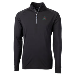 Arizona Diamondbacks Cutter & Buck Adapt Eco Knit Recycled Quarter-Zip Pullover Top - Black