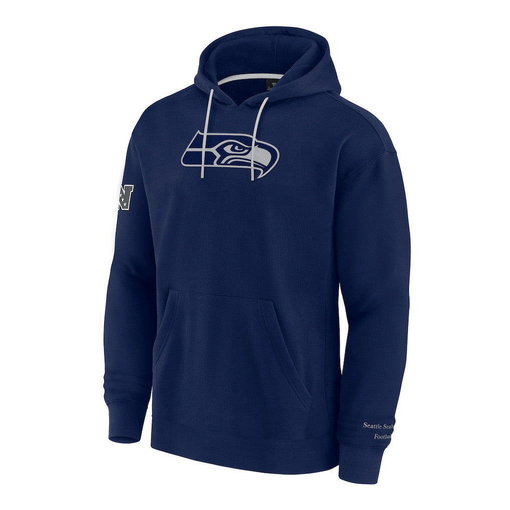 Seattle Seahawks Elements Pace Pullover Hoodie - College Navy on sale