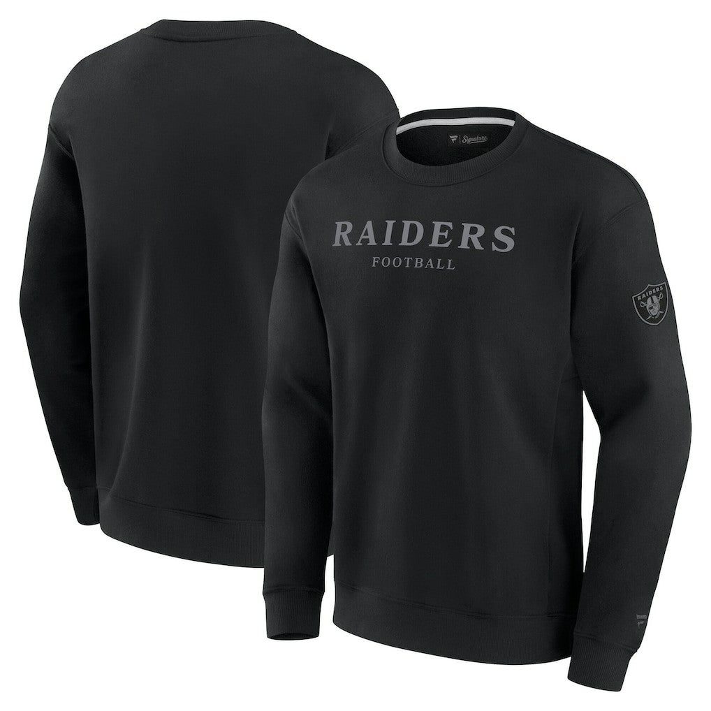 Las Vegas Raiders Unisex Elements Unlimited Fleece Pullover Sweatshirt - Black discount