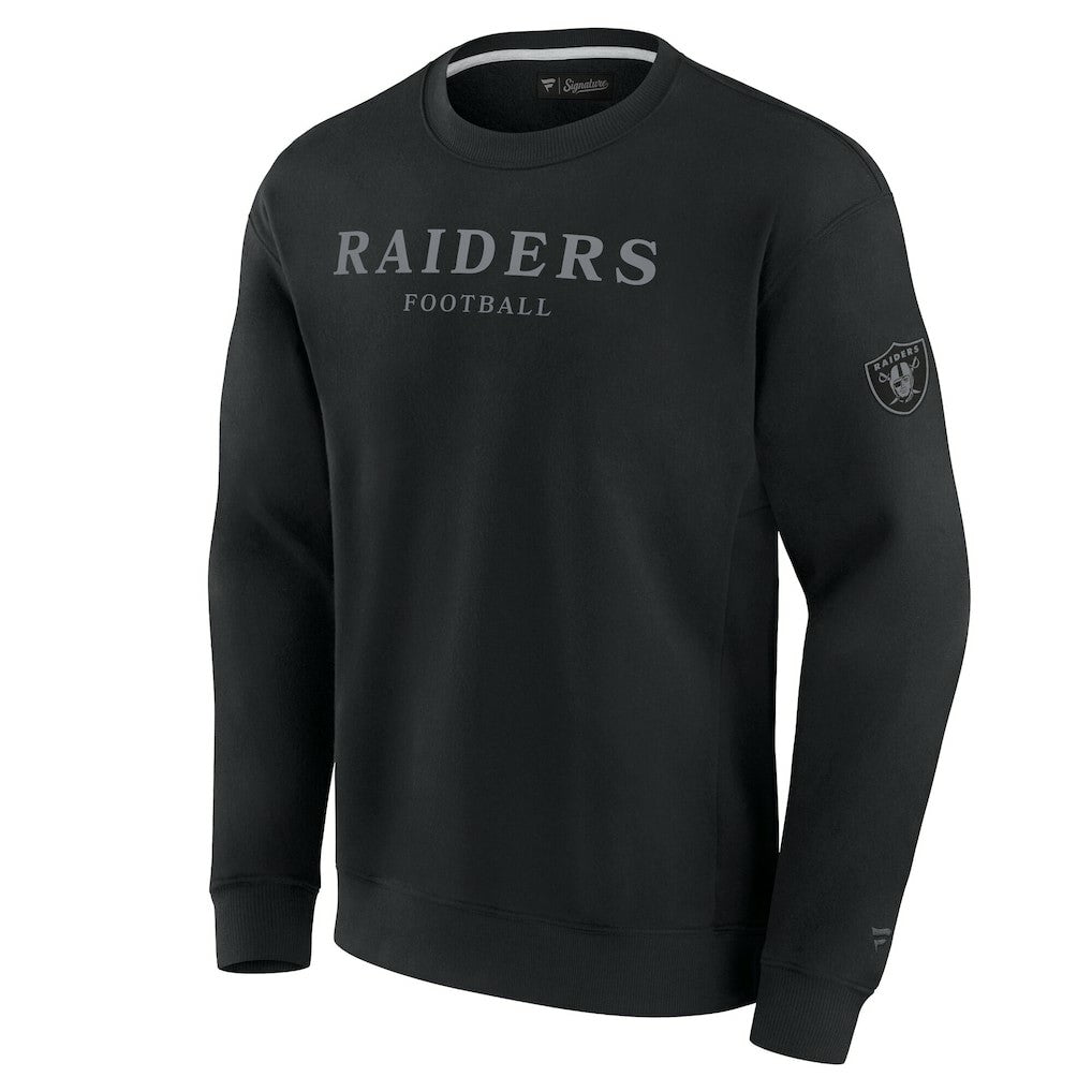 Las Vegas Raiders Unisex Elements Unlimited Fleece Pullover Sweatshirt - Black discount