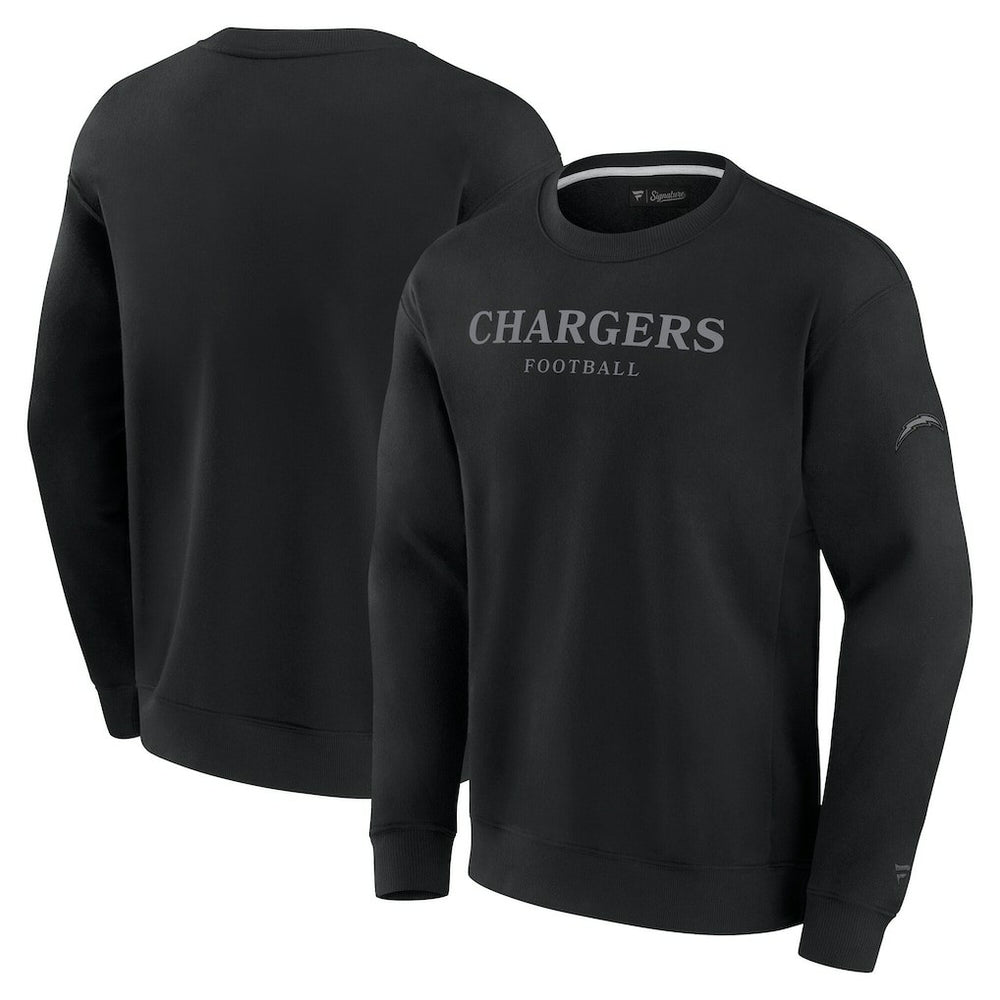 Los Angeles Chargers Unisex Elements Unlimited Fleece Pullover Sweatshirt - Black outlet