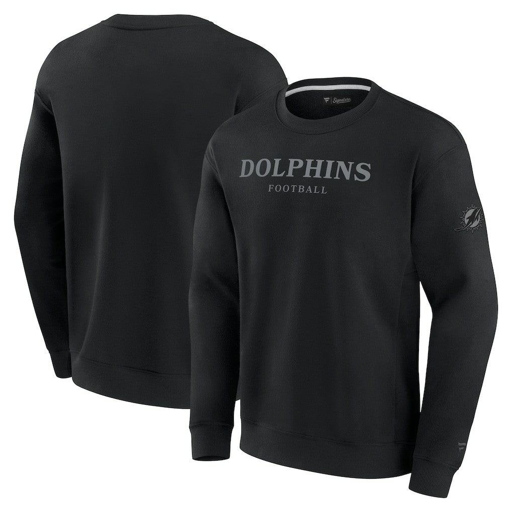 Miami Dolphins Unisex Elements Unlimited Fleece Pullover Sweatshirt - Black cheap