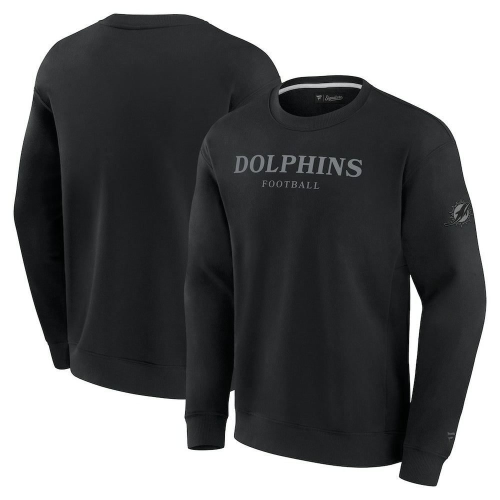Miami Dolphins Unisex Elements Unlimited Fleece Pullover Sweatshirt - Black cheap