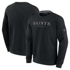 New Orleans Saints Unisex Elements Unlimited Fleece Pullover Sweatshirt - Black outlet