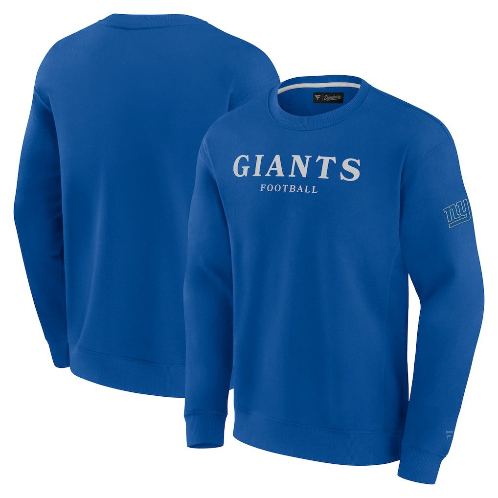 New York Giants Unisex Elements Unlimited Fleece Pullover Sweatshirt - Royal discount
