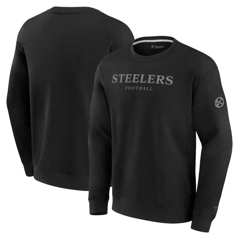 Pittsburgh Steelers Unisex Elements Unlimited Fleece Pullover Sweatshirt - Black sale