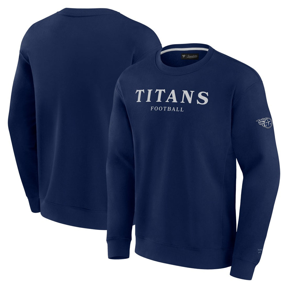 Tennessee Titans Unisex Elements Unlimited Fleece Pullover Sweatshirt - Navy online