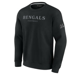 Cincinnati Bengals Unisex Elements Unlimited Fleece Pullover Sweatshirt - Black discount