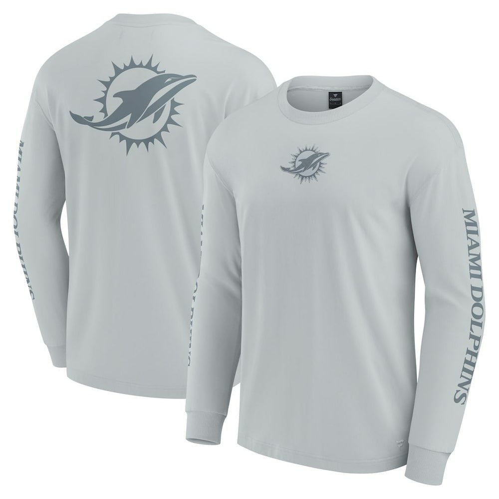 Miami Dolphins Unisex Elements Strive Long Sleeve T-Shirt - Gray online