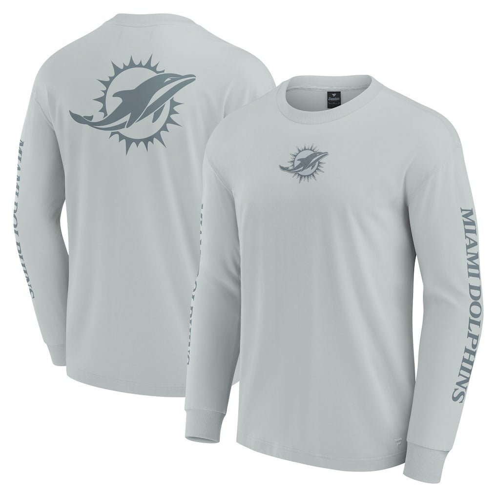 Miami Dolphins Unisex Elements Strive Long Sleeve T-Shirt - Gray online